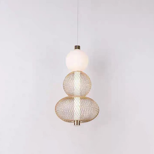 Suspended LED Chandelier LM550/3GD, 12W, Light 3000/4000/6000K, Gold
