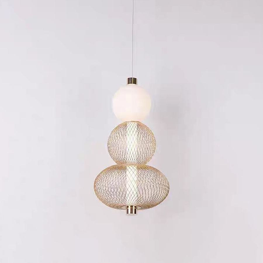 Suspended LED Chandelier LM550/3GD, 12W, Light 3000/4000/6000K, Gold