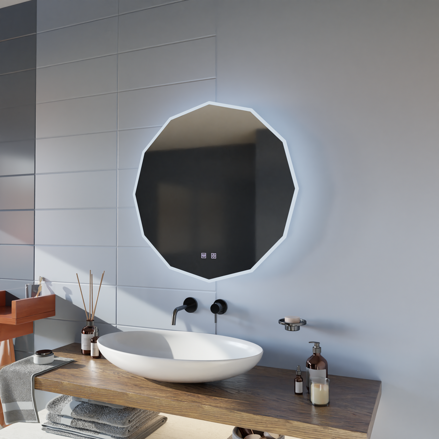 LED Touch Lichtkreis mirror, 70x70 cm