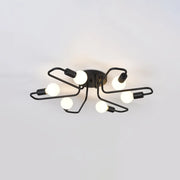 MODERNIST Hexa 6 Chandelier, 6x E27, Black, Modern Design