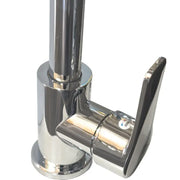 Stainless Steel Kitchen Faucet, Chrome, Rotating Spout, Tall WH207