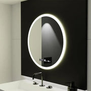 Mirror LED Round 50cm Giulia Sensor MotionGlow Marcellow System Defrosting Clock & Dimable Thermometer