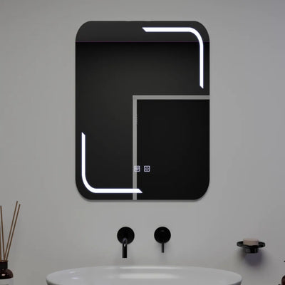 Mirror LED rectangular 60x80cm Touch Ulrich Defrosting System