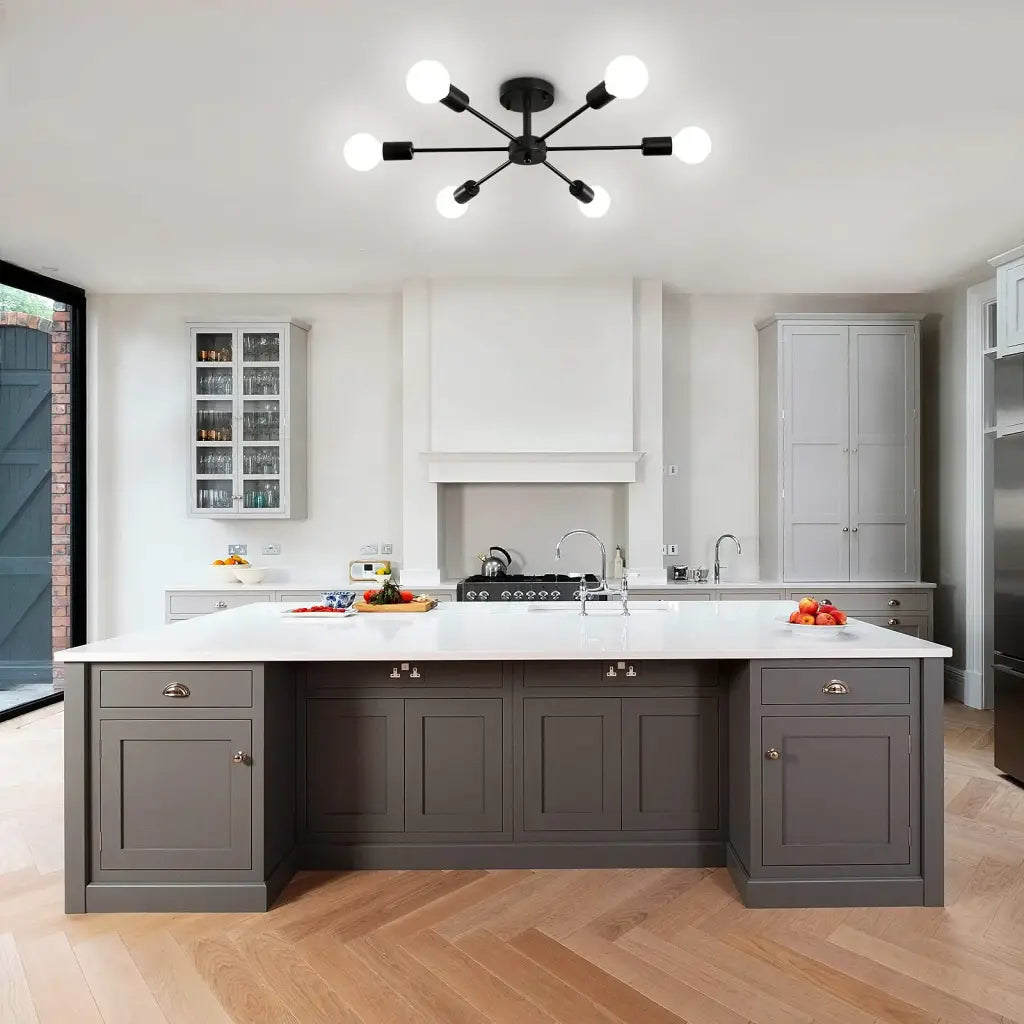 Mikkos Chandelier 6XE27 Black