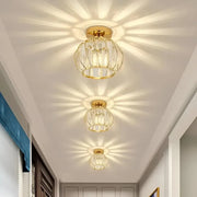 Cora Chandelier 1XE27, Gold, Metal and Glass