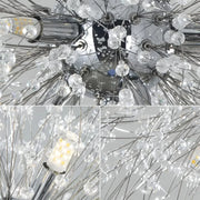 Schönbrunn Crystal Chandelier, 12x G9, Diameter 60cm, Shiny Chrome, Contemporary Elegance