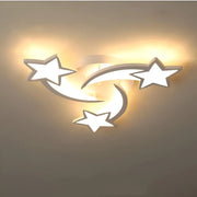 LED chandelier with Ipomoea remote control, 48W, 3 stars, cold/hot/neutral light, unstable, white