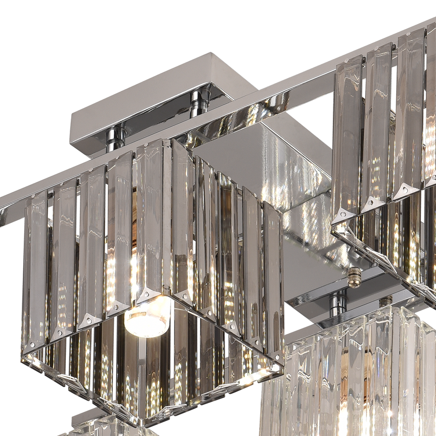 Georgian Chandelier 1x E27 Black