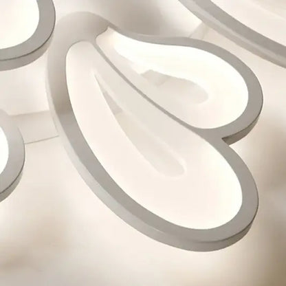 LED Chandelier with Remote Control BLOSSOM, 60W, 5 Petals, Cold/Warm/Neutral Light, Dimmable, White 