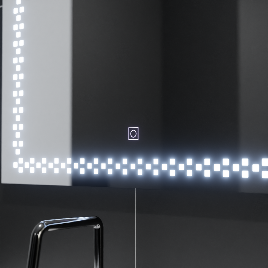 Mirror LED rectangular 80x60cm Stella Basic Touch
