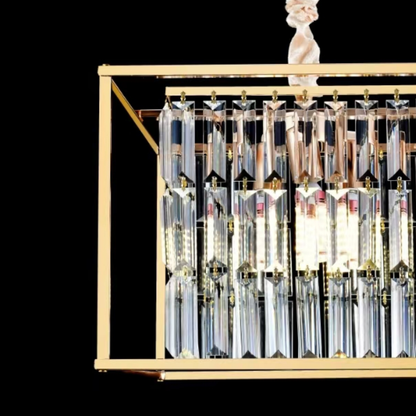 Petito Crystal Chandelier, 1676/350, 3xE14, Shiny Gold, Adjustable Height, Metal and Crystal