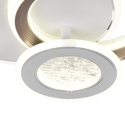 LED LED Fractalum RONDO, 36W, 3 circles, cold/hot/neutral light, black