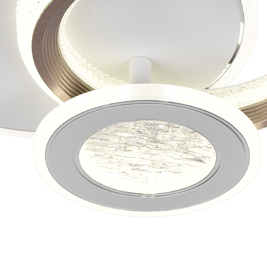 LED LED Fractalum RONDO, 36W, 3 circles, cold/hot/neutral light, black