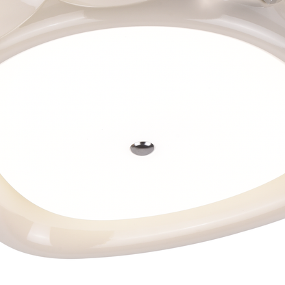 LED Chandelier 8057WH, 41W, White Acrylic, Light 3000K/4000K/6000K,