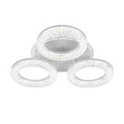 Sigrid LED Chandelier with Remote Control, Dimmable, White, Crystals