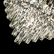 WINDSOR Eleganza Crystal Chandelier 6x E14, Diameter 49cm, Shiny Gold, Adjustable Height
