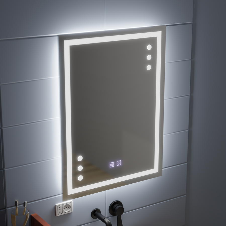 Infima Touch LED Mirror with Defog System 60X80cm