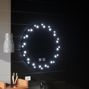 Touch Ivory LED Mirror, De-fogging System, Diameter 60cm, Cold Light 6000K