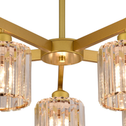 Modern Classic Chandelier LC110/5GD with Crystal, 5xE27, Gold, Metal and Crystal