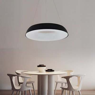 Suspended LED chandelier with remote control CHIARA, 74W, Cold/Warm/Neutral Light, Dimmable, Black