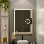 Mirror LED rectangular 50x70cm ECLAT MOTIONGLOW MARCELLO DISPUTS & TERMETER LUBA COSMETICA DIMABIL