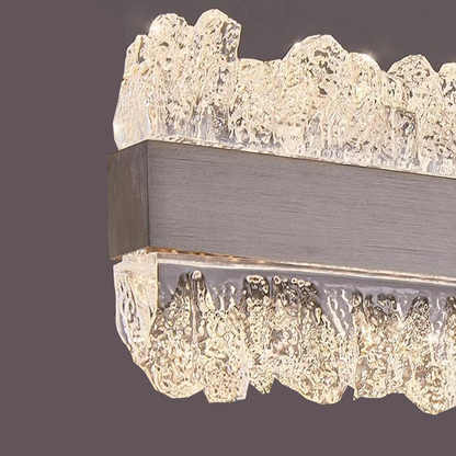 Suspended LED chandelier with remote control NIVALIS 56W, Length 120cm, Cold/Warm/Neutral light, Dimmable, Height Adjustable, Gold