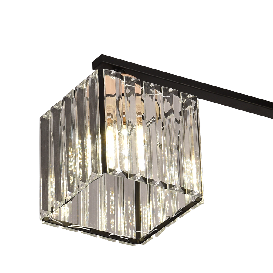 Georgian Chandelier 1x E27 Black