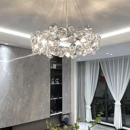 Angelica Crystal Chandelier 6XE14 Silver