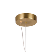 Suspended LED Chandelier LM551/4GD, 24W, Light 3000/4000/6000K, Gold, Adjustable Height