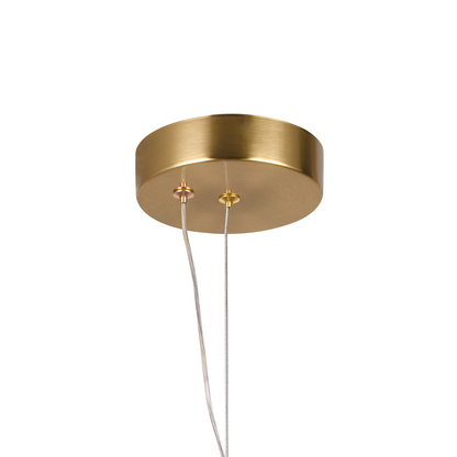 Suspended LED Chandelier LM551/4GD, 24W, Light 3000/4000/6000K, Gold, Adjustable Height