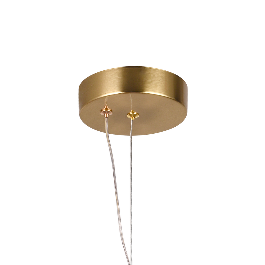 Suspended LED Chandelier LM551/4GD, 24W, Light 3000/4000/6000K, Gold, Adjustable Height