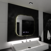 Rectangular LED mirror 60x60cm harmony motionglow marcellow system disabilities & daim thermometer