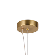 Suspended LED Chandelier LM550/2GD, 11W, Light 3000/4000/6000K, Gold, Adjustable Height