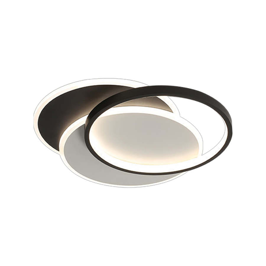 LED chandelier with remote control CHIARA 76W, 3 Circles, Cold/Warm/Neutral light, Dimmable, Black