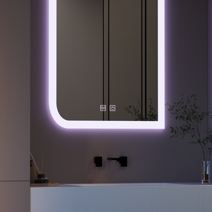 Rectangular LED Mirror, 60X80cm, E69S/60X80, Touch, Demist System