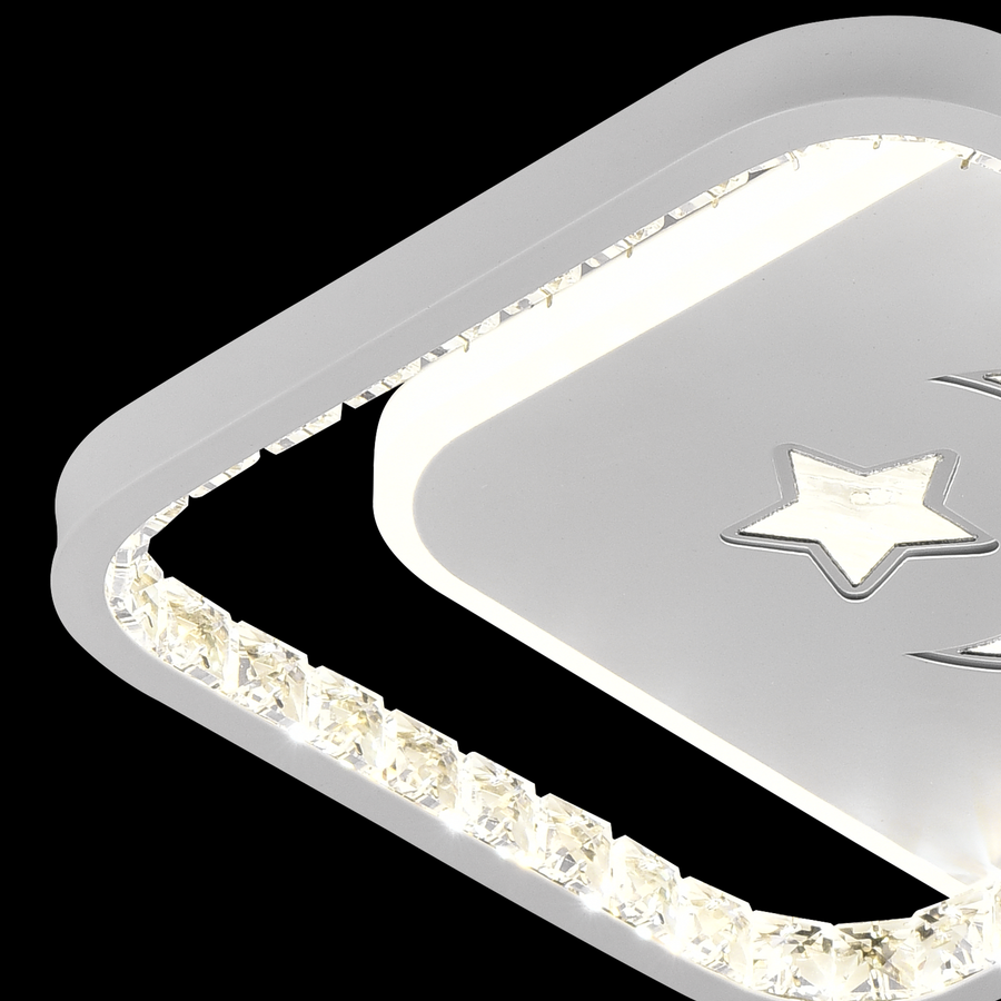 LED LED NYXORA QUADRO, 36W, 2 squares, cold/hot/neutral light, black