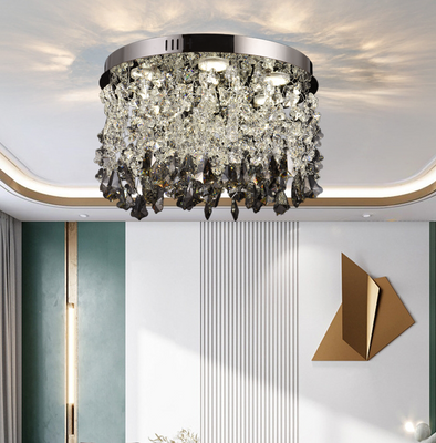 Crystal LED Chandelier LLC212/550BU Round, 29W, Cold/Warm/Neutral Light, Crystals, Shiny Chrome