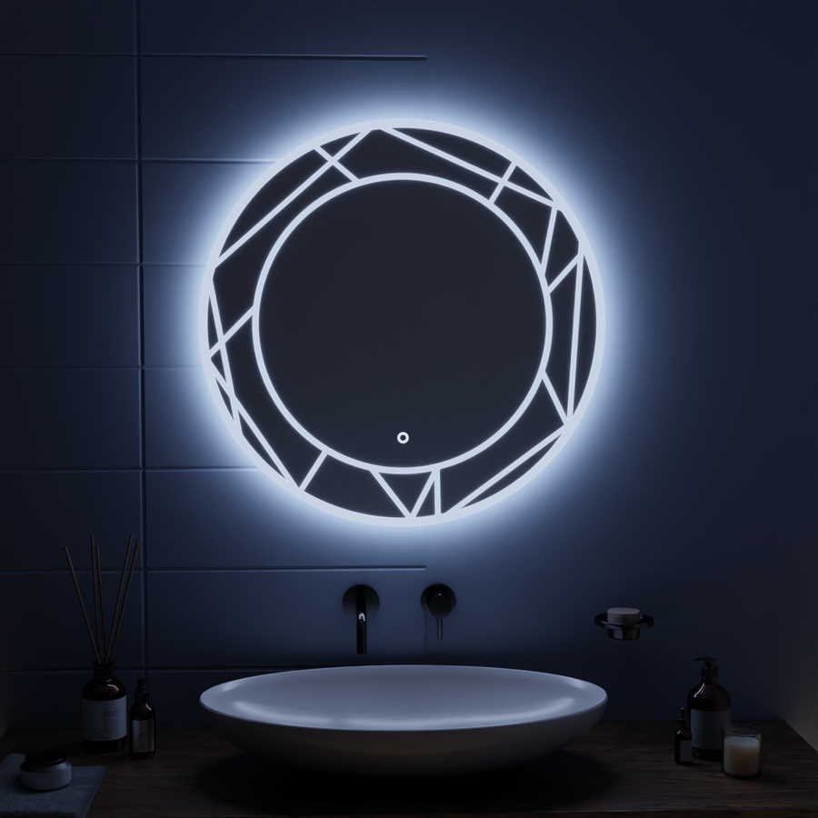 Touch Astrix LED mirror 70x70 cm 