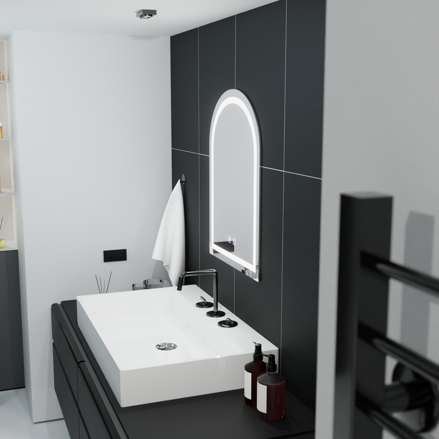 LED mirror ARCATA 60x80cm - ARCO Touch Dimable Defrition System
