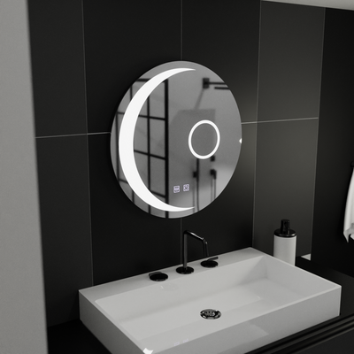 Round LED mirror 70cm anello touch system disabling