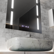 Mirror LED Touch Erich S86/60X80 Demist System, Clock and Temperature 60x80 cm