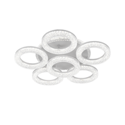 Freja LED Chandelier with Remote Control, Dimmable, White, Crystals
