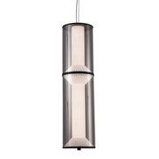 Suspended LED Chandelier with Remote Control 48W, LM511/2BK, Adjustable Height, Warm/Cold/Neutral Light, White, Metal