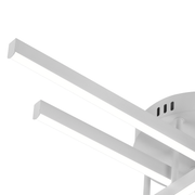 GIO Remote Control LED Chandelier, 54W, 4 Elements, Cold/Cool/Neutral Light, Dimmable, White