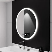 Mirror LED Round 50cm Giulia Sensor MotionGlow Marcellow System Defrosting Clock & Dimable Thermometer