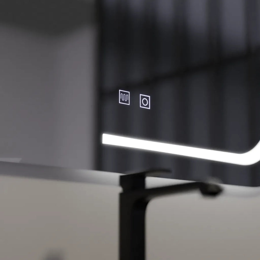 Mirror LED rectangular 80x60cmtouch Retrica System Defrosting