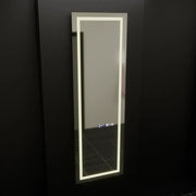 Mirror LED rectangular 45x140cm Giulia Sensor Radar Marcello Dismantic Clock Defrosting System