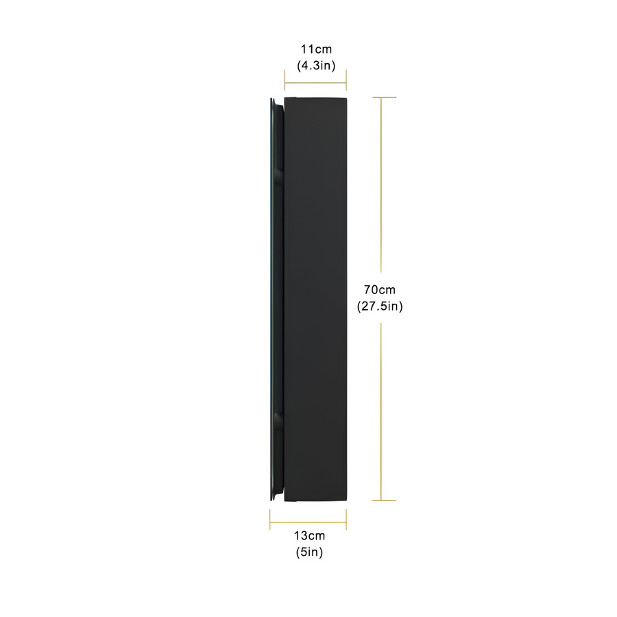 Helena Wardrobe With LED Mirror DBP120 75x70 White
