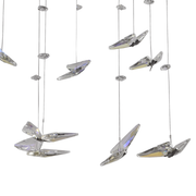 Crystal LED Chandelier with Remote Control Latifah 118W Silver