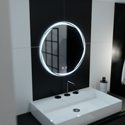 60cm round LED mirror - spirallus touch system unknown disabling